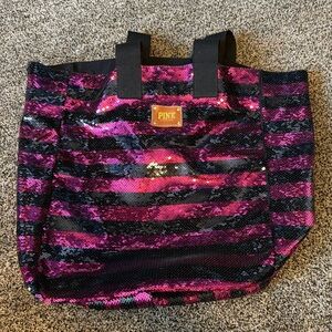 Victorias Secret PINK sequin tote bag